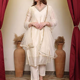 Trendy Chanderi Silk Straight Suit