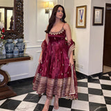 Celebrity Vichitra Silk Fancy Suit