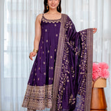 Celebrity Vichitra Silk Fancy Suit