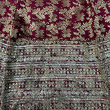 Charming Maroon Jacquard Anarkali Suit