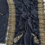 Designer Natural Crepe Top Plazzo