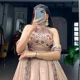 Dhavani Wedding Crush Silk Lehenga
