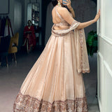 Dhavani Wedding Crush Silk Lehenga
