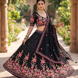 Black Luxurious Sequence Lehenga