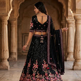Black Luxurious Sequence Lehenga