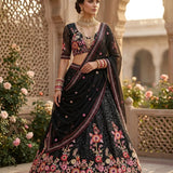 Black Luxurious Sequence Lehenga