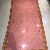 Maroon Velvet Wedding Embroidered Lehenga