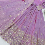 Dainty Gold Crazy Embroidered Gown