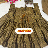 Designer Flora Brocade Anarkali Gown