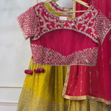 Lemon Yellow Premium Wedding Lehenga