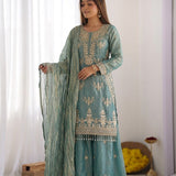 Classy Pakistani Fendy Silk Suit