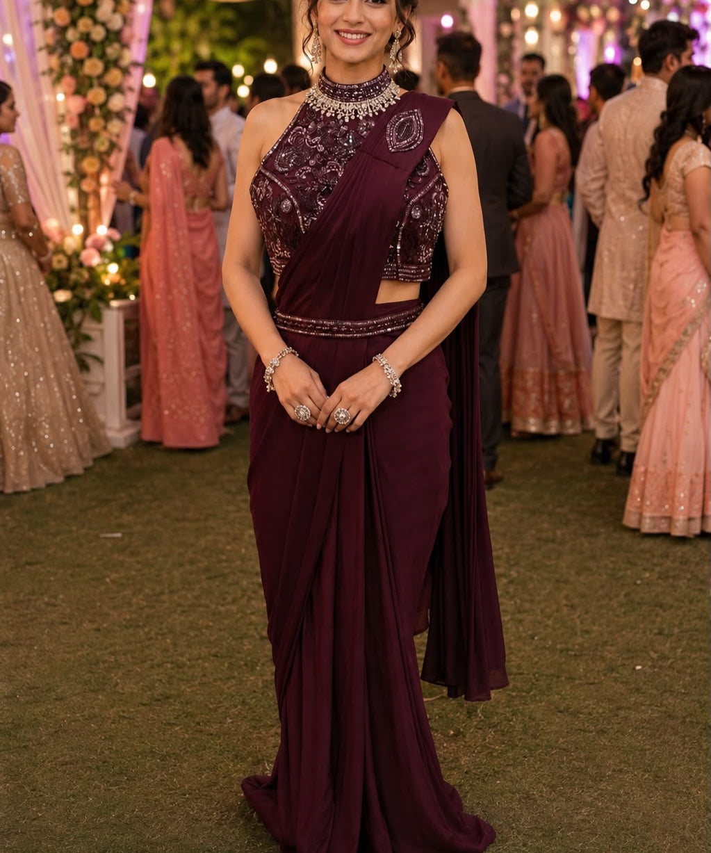 Elina Lycra Ready To Wear Saree