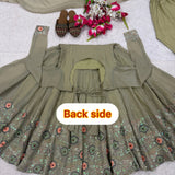 Designer Crunchy Silk Anarkali Gown