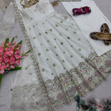 Festive Fandy Silk Anarkali Gown