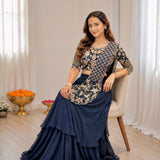 Festive French Crep Silk Lehenga