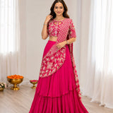 Festive French Crep Silk Lehenga