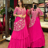 Festive French Crep Silk Lehenga