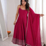 Fresh Look Pink Anarkali Gown