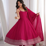 Fresh Look Pink Anarkali Gown