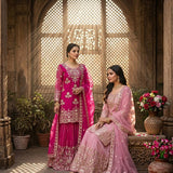 Trending Organza Embroidered Suit