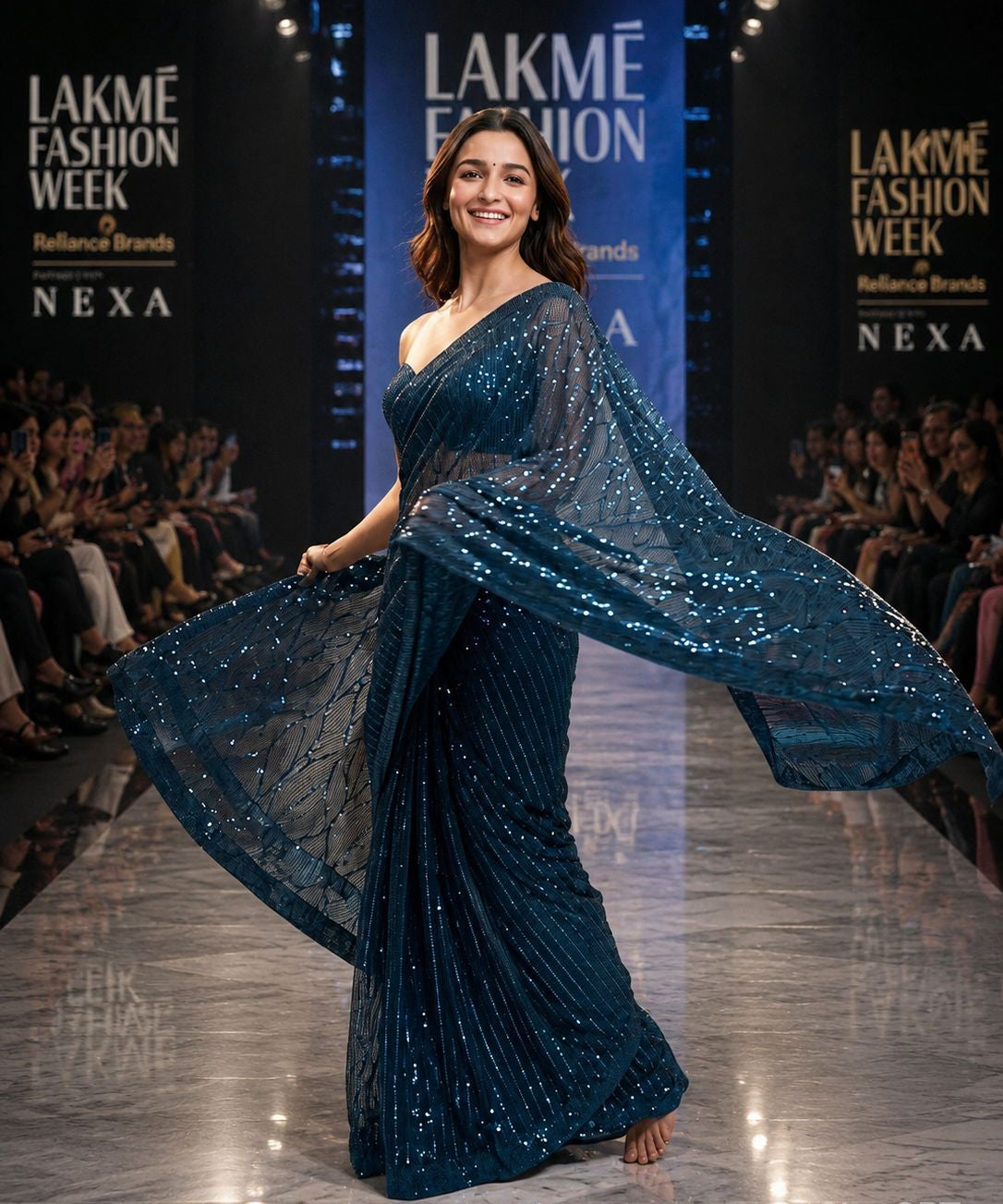 Beautiful Imported Sequence Saree