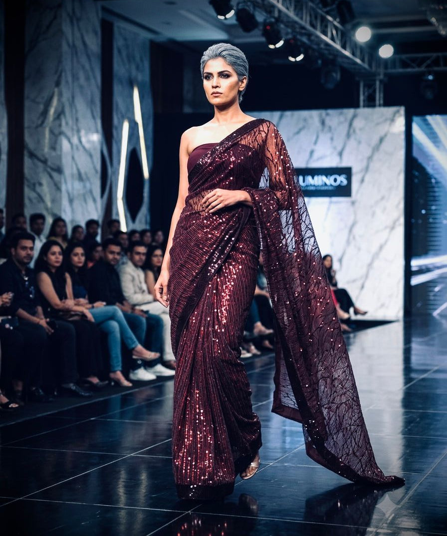 Beautiful Imported Sequence Saree
