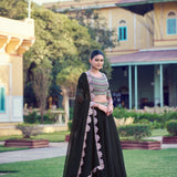 Aurum Designer Georgette Lehenga