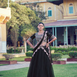 Aurum Designer Georgette Lehenga