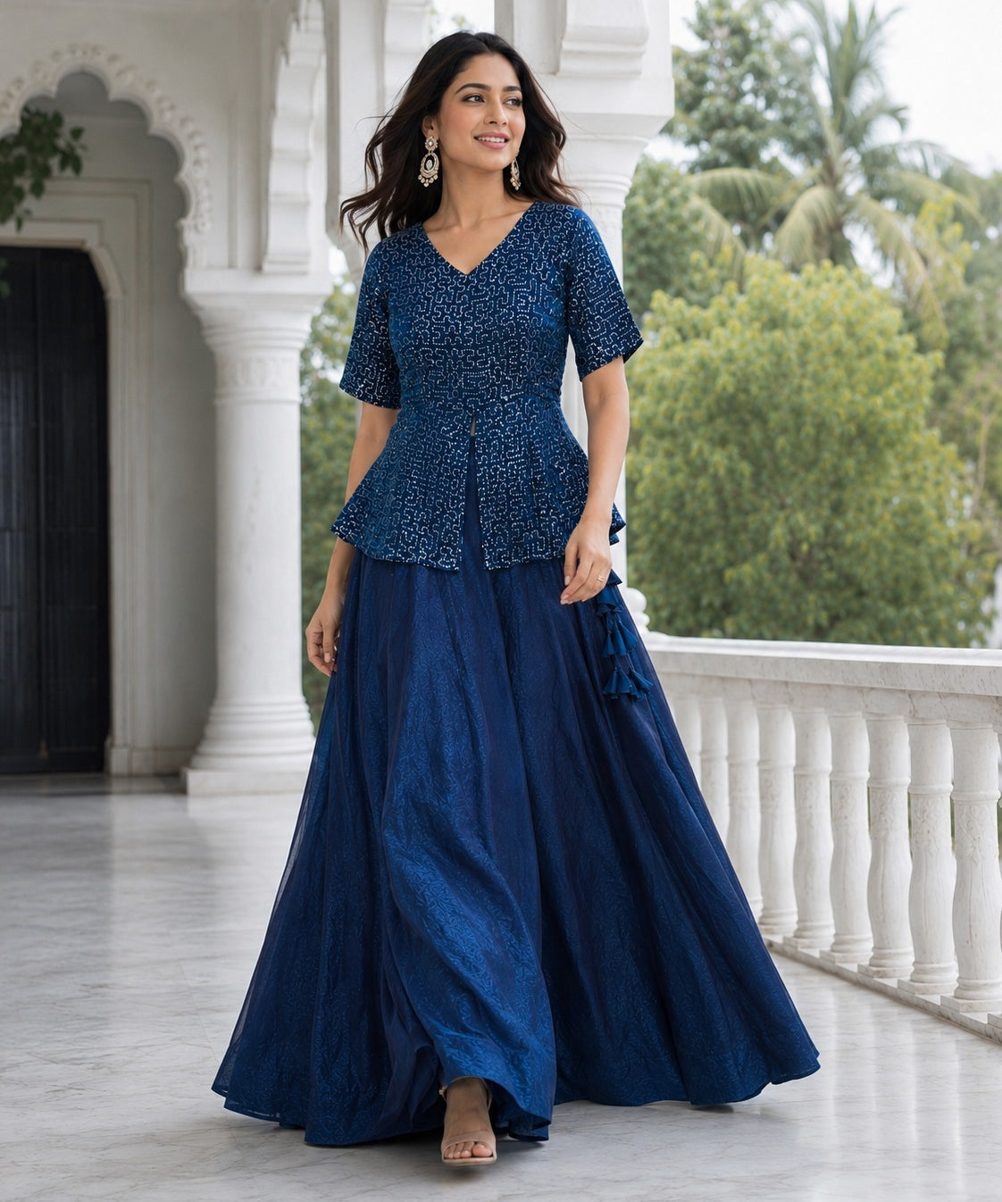 Premium Fendy Satin Koti Lehenga