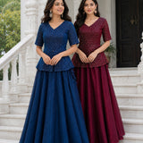 Premium Fendy Satin Koti Lehenga
