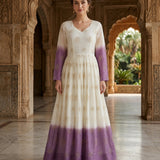 Designer Shaded Crunchy Anarkali Gown