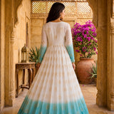 Designer Shaded Crunchy Anarkali Gown
