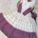Designer Shaded Crunchy Anarkali Gown