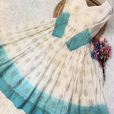 Designer Shaded Crunchy Anarkali Gown