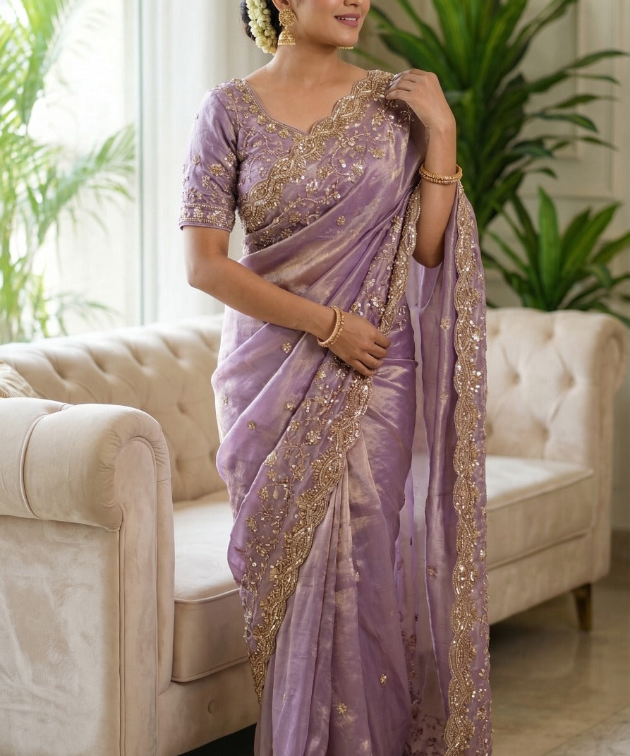 Sachi heavy Space Silk Saree