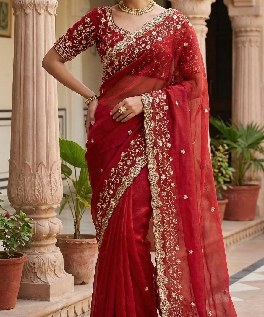 Sachi heavy Space Silk Saree