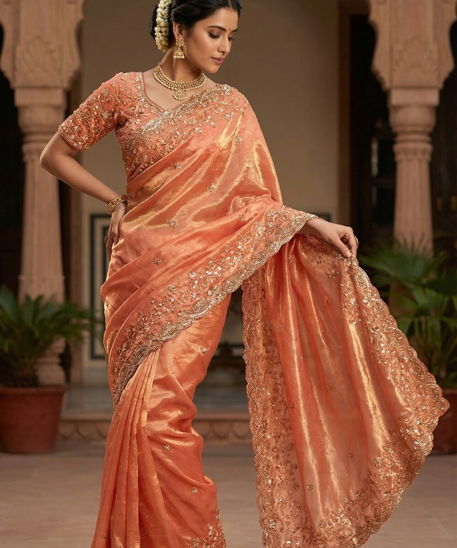 Sachi heavy Space Silk Saree