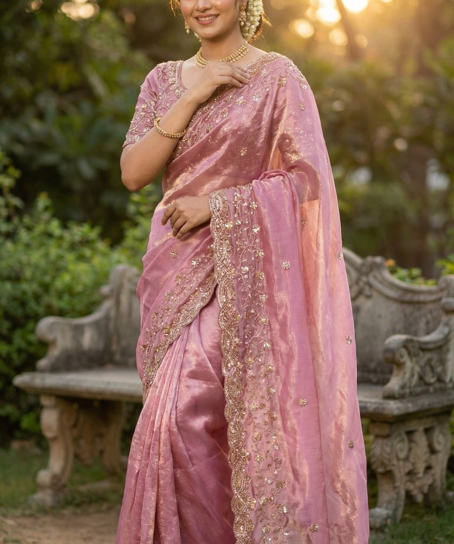 Sachi heavy Space Silk Saree
