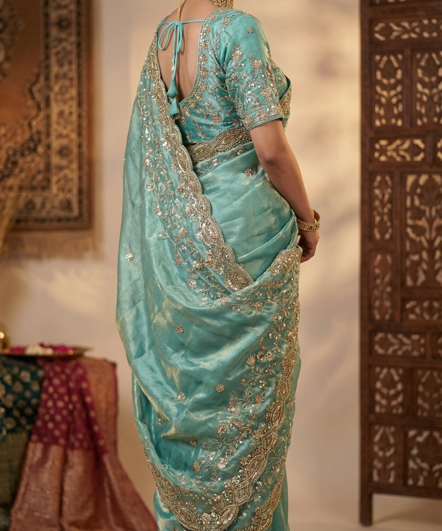 Sachi heavy Space Silk Saree