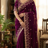 Sachi heavy Space Silk Saree