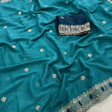 Beautiful Georgette Embroidered Saree