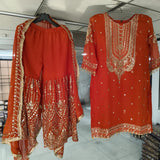 Designer Boutique Top Plazzo Set
