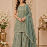 Sonali Georgette Embroidered Suit