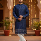 Designer Silk Men's Kurta Set