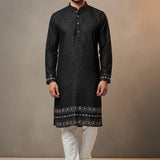 Designer Silk Men's Kurta Set