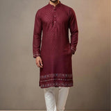 Designer Silk Men's Kurta Set