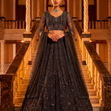 Zed Black Grand Wedding Lehenga