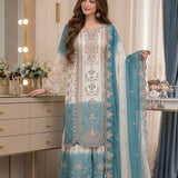 Partywear Dual Tone Embroidered Suit