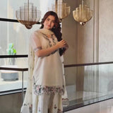 White Ethnic Fendy Silk Suit
