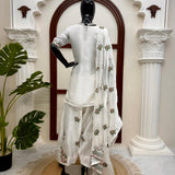 White Ethnic Fendy Silk Suit